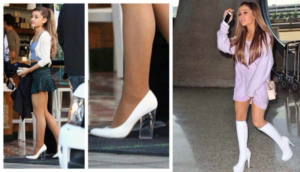 Ariana white shoes