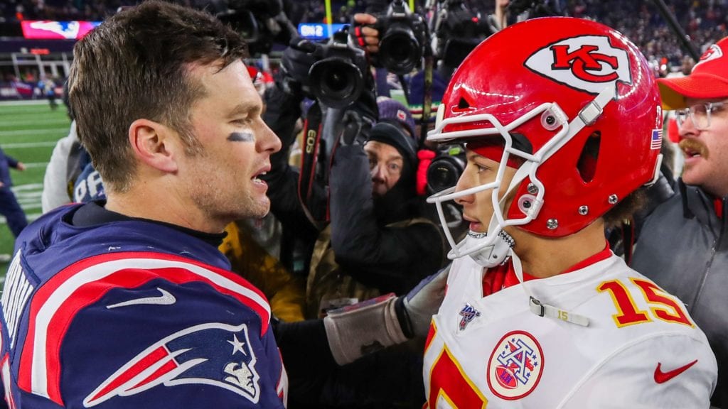 Patrick Mahomes and Tom Brady