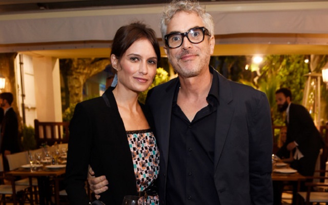 Alfonso Cuaron and his girlfriend, Sheherazade Goldsmith