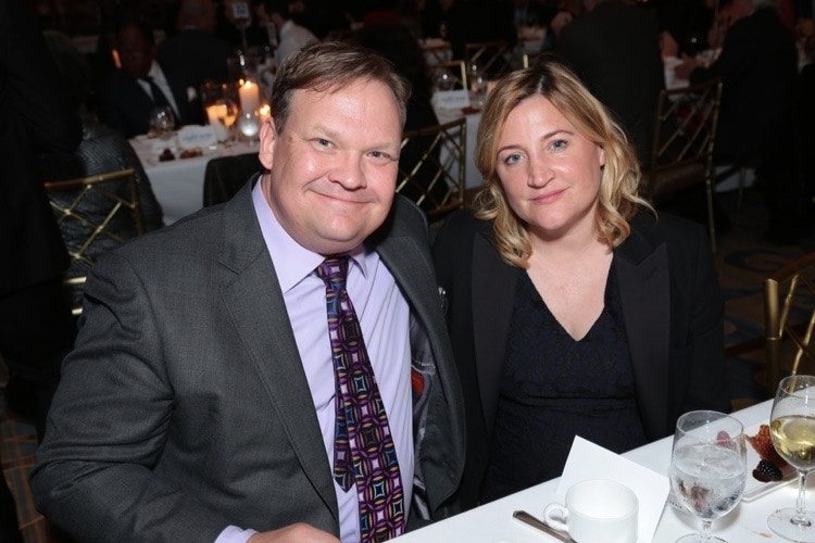    Andy Richter con deseable, Esposa Sarah Thyre 