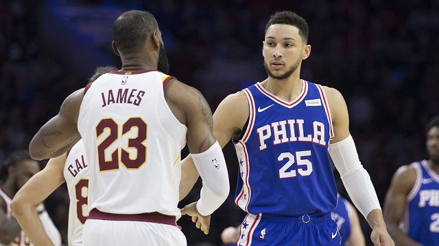Ben Simmons and LeBron James