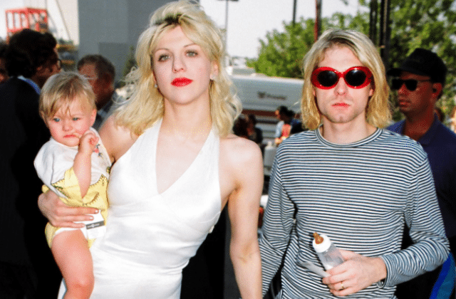 Courtney Love and Kurt Cobain
