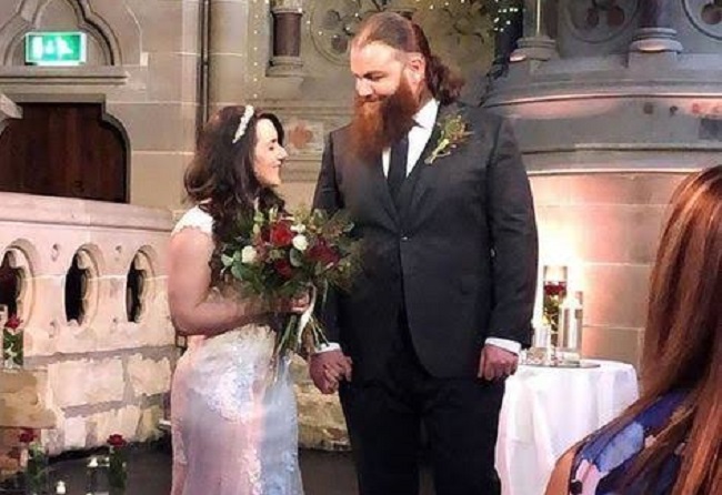 Damian Mackle and Nikki Cross