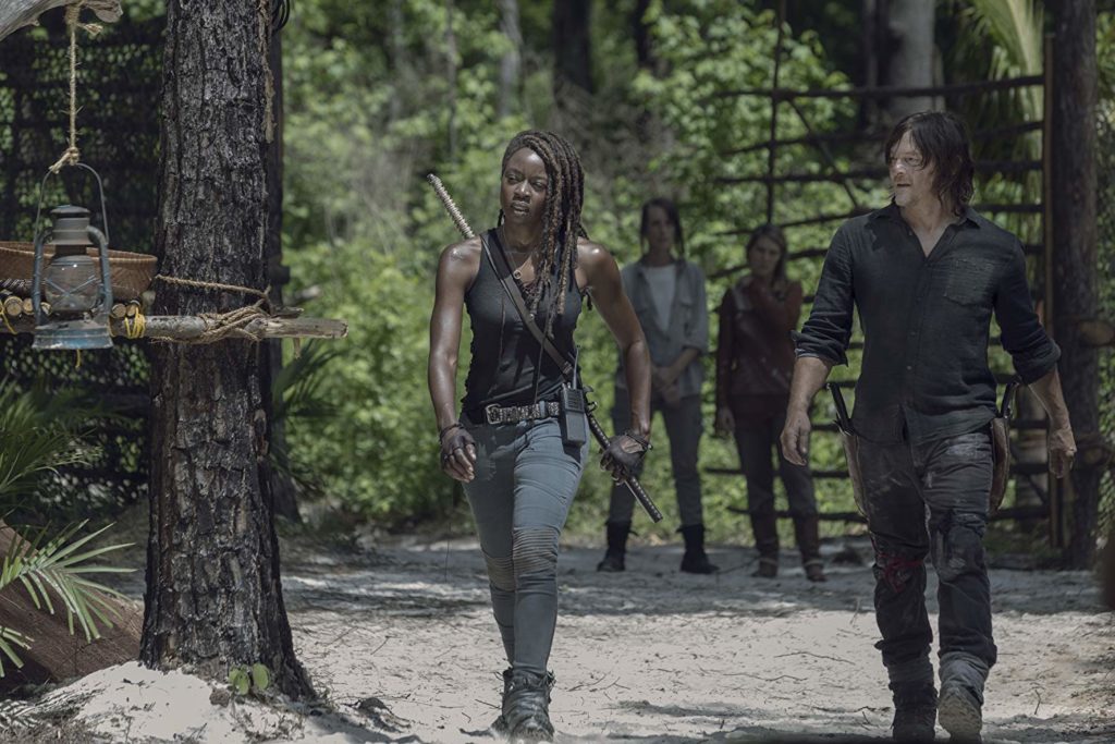 Danai Gurira and Norman Reedus in The Walking Dead (2010)