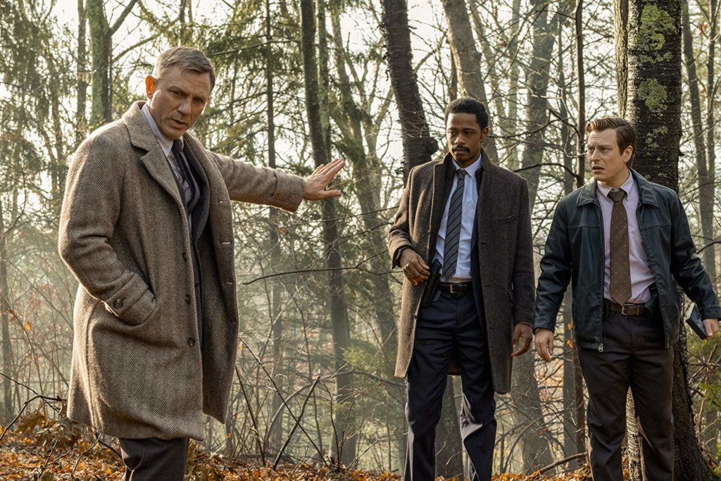 Daniel Craig, Noah Segan, and LaKeith Stanfield in Knives Out (2019)