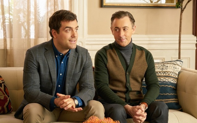 Daniel Ings (left) and Alan Cummings who plays his onscreen husband on Instinct