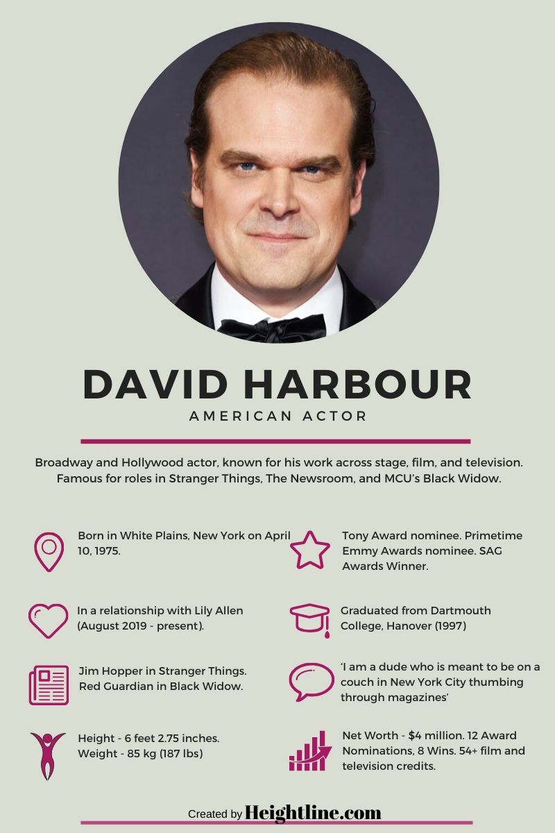 David Harbour's fact sheet