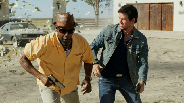Denzel Washington and Mark Wahlberg in 2 Guns