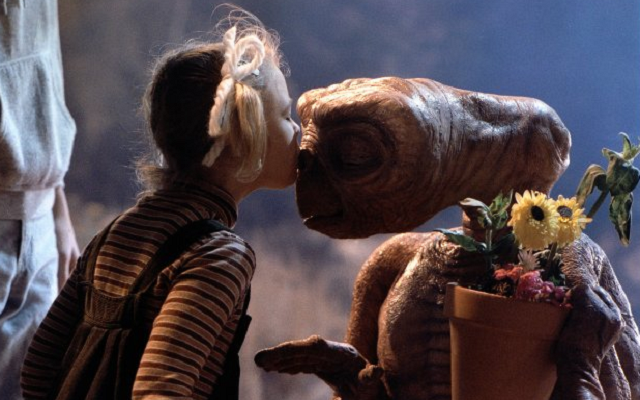 Drew Barrymore and E.T in 'ET - The Extra-Terrestrial'