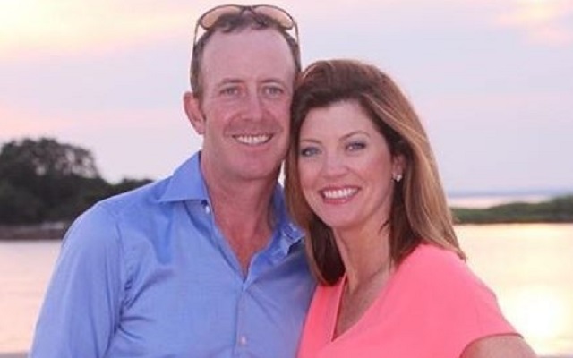 Geoff Tracy and his wife, Norah O'Donnell