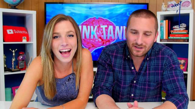 Hannah Cranston and her ThinkTank co-host John Iadarola