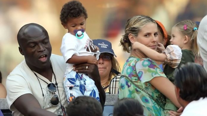 Heidi Klum and Seal with their kids