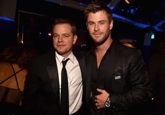 Chris Hemsworth and Matt Damon 