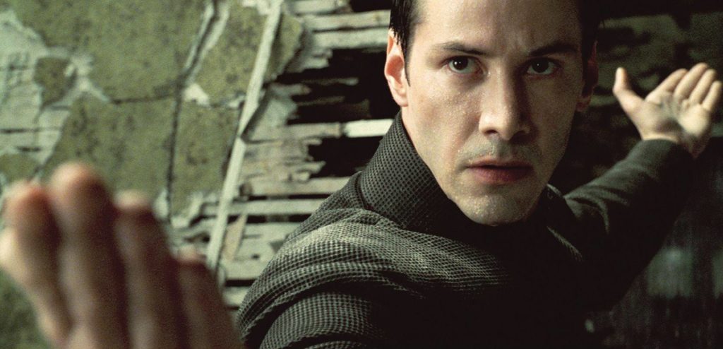 Keanu Reeves as Neo in The Matrix