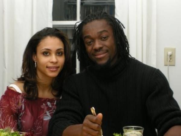 Kori Campfield and Kofi Kingston