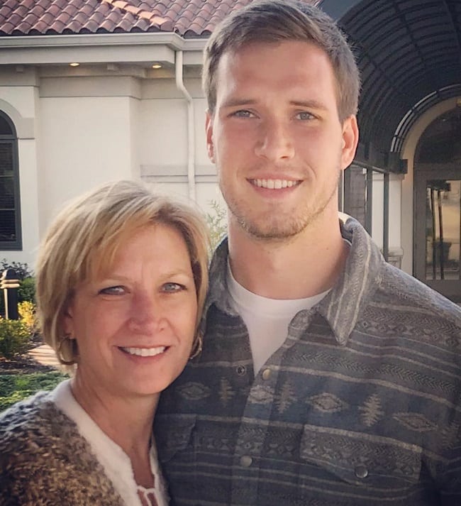 Kyle Sloter with his Mom