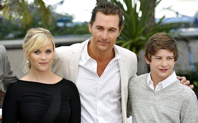 (L-R) Reese Witherspoon, Matthew McConaughey, and Tye Sheridan in 2012