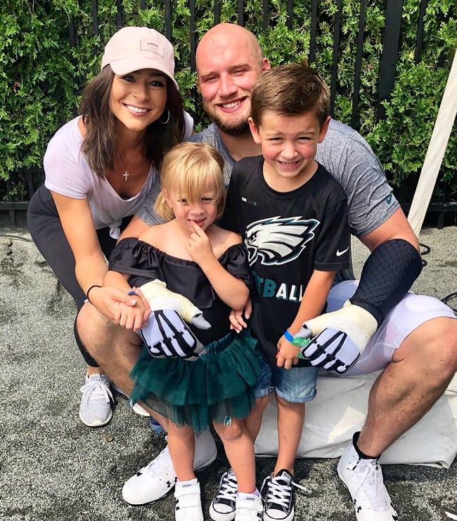 Lane Johnson, Wife and Kids
