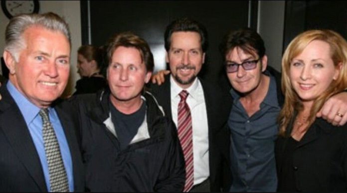 Martin Sheen and his children
