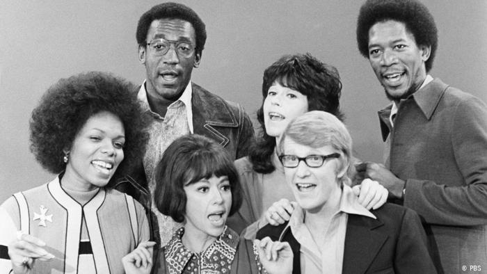 Morgan Freeman (far right) in The Electric Company (1971)