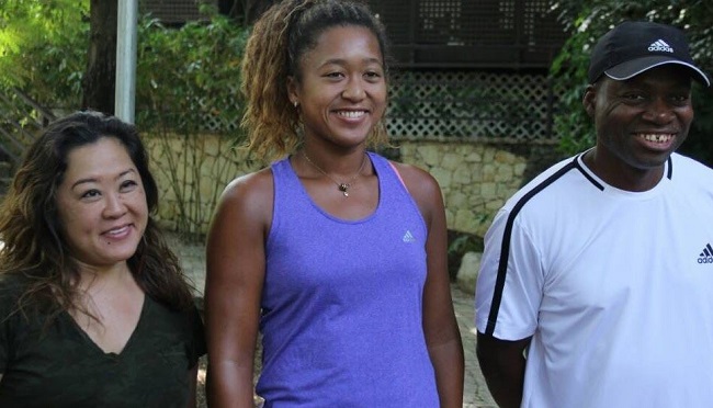 Naomi Osaka and her parents