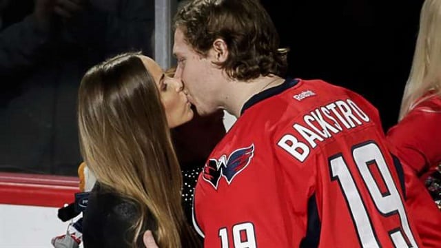 Nicklas Bäckström and his girlfriend, Liza Berg