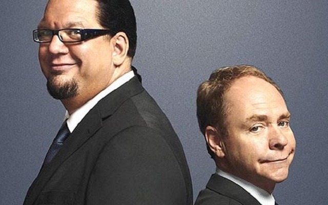 Raymond Joseph Teller and his magic partner Penn Jillette