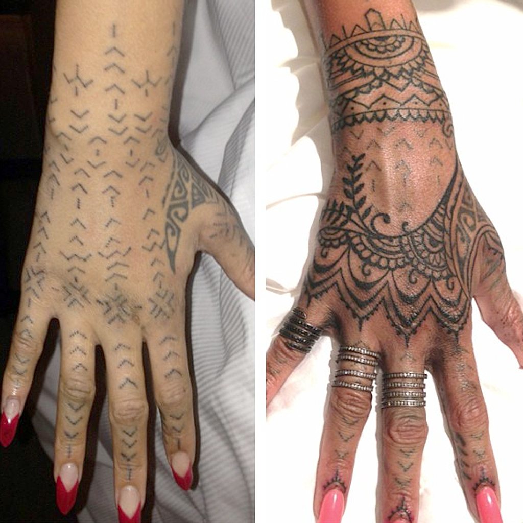 Rihanna's tattoos henna