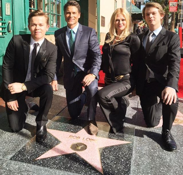 Rob Lowe and his family