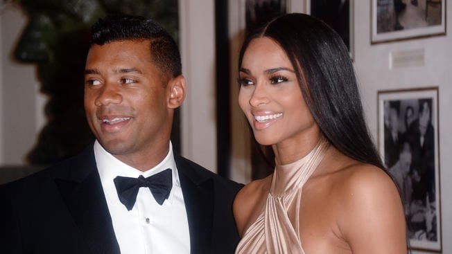 Russell Wilson and Ciara
