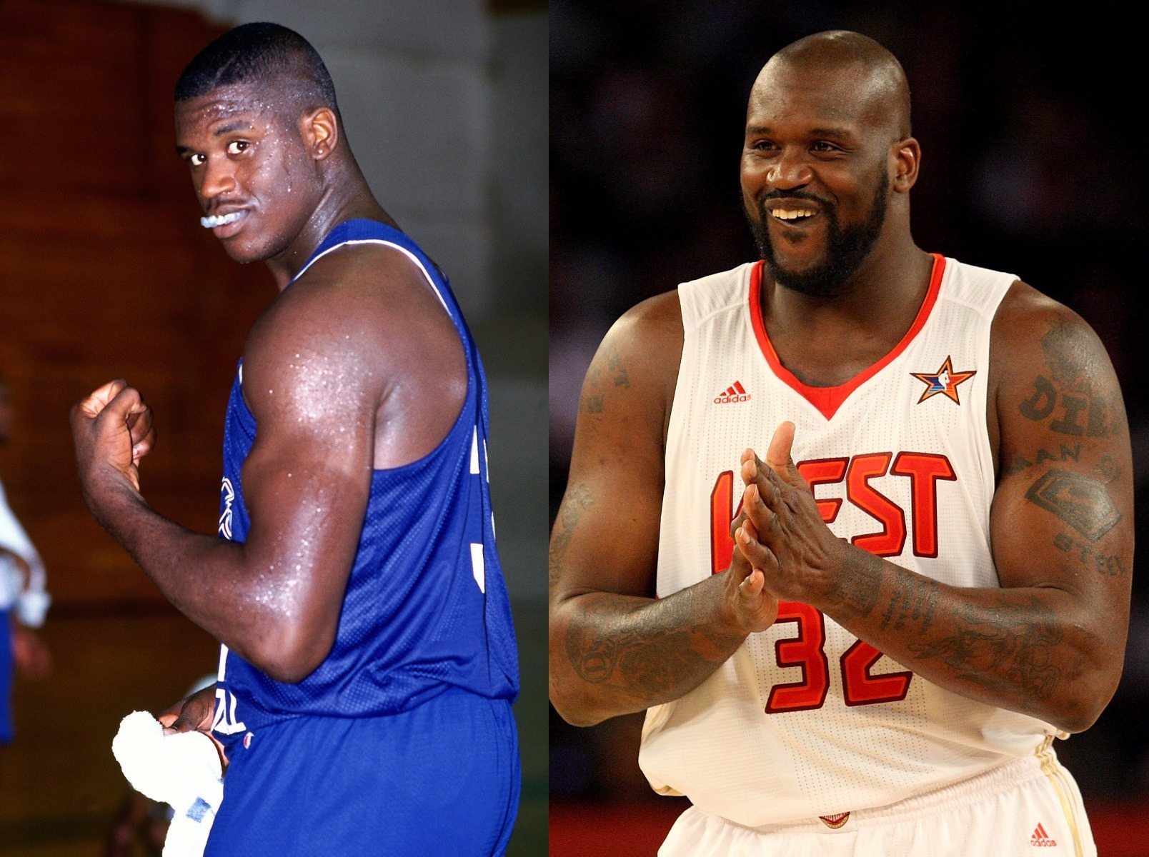 In his debut season, Shaq’s weight was an estimated 230 lb. 