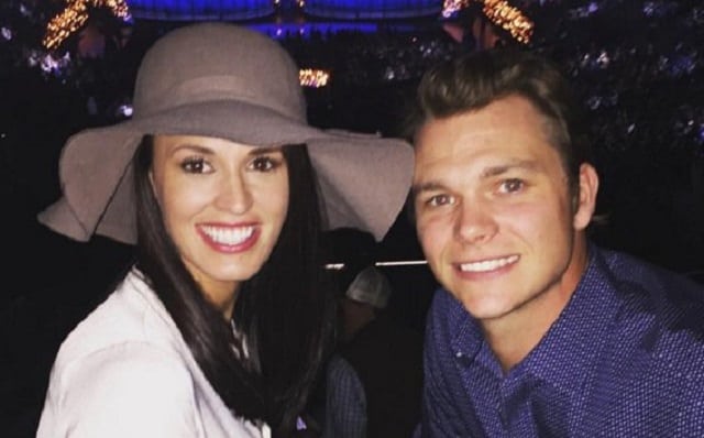 Sonny Gray and his wife, Jessica Forkum