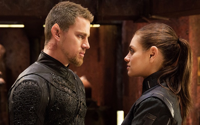 Tatum and Mila Kunis in 'Jupiter Ascending'