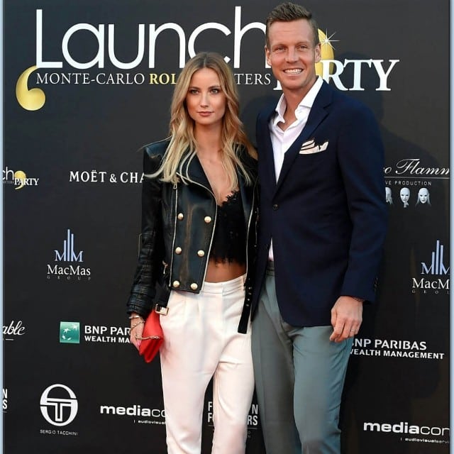 Tomas Berdych and his wife Ester Satorova
