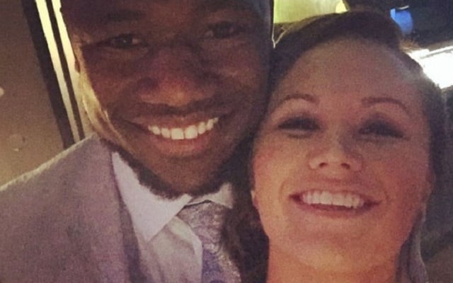 Ty Montgomery and his wife, Remy Klamer