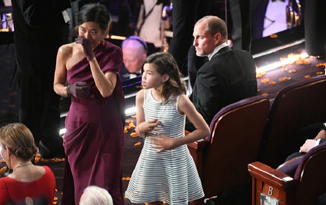 Woody Harrelson, Laura Louie, and Makani Harrelson