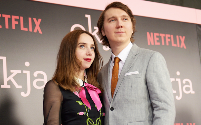 Zoe Kazan and her partner, Paul Dano