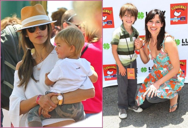 Brooke Langton with her son
