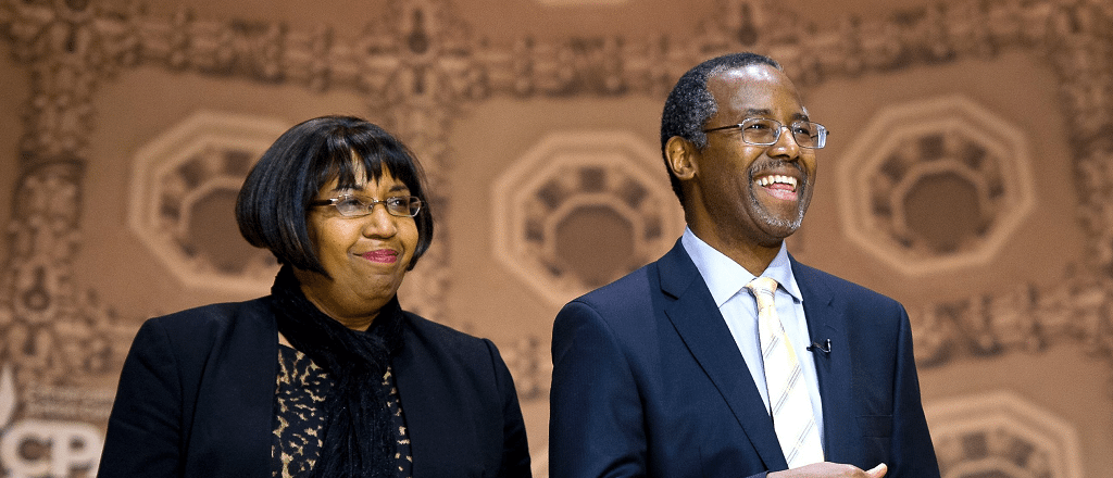 Ben Carson with his wife Candy Carson