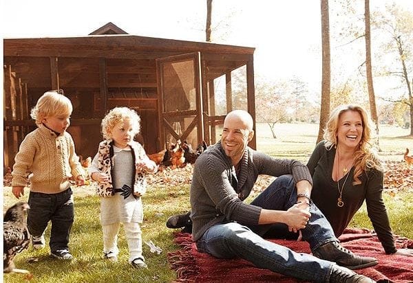 Chris Daughtry met gracieuze, vrouw Deanna Daughtry 