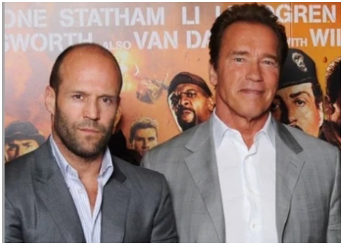 Jason Stathman y Arnold Schwarzenegger