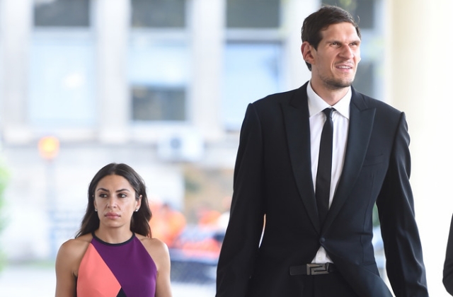 Boban Marjanovic and his wife Milica
